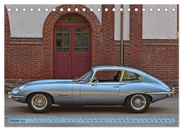 Produktbild: Jaguar E-Type - Die Raubkatze (Tischkalender 2026 DIN A5 quer), CALVENDO Monatskalender