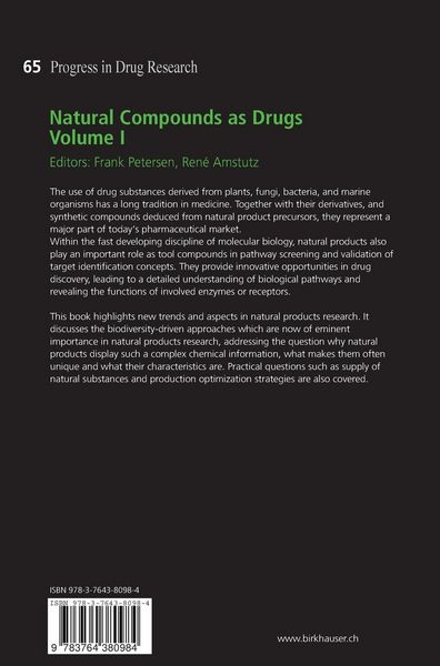 Produktbild: Natural Compounds as Drugs, Volume I