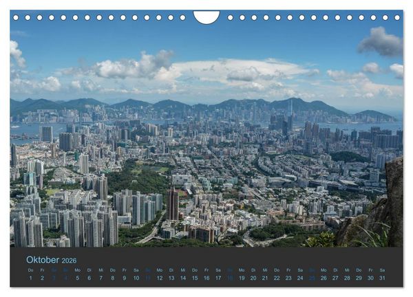 Produktbild: Hong Kong - Skylines (Wandkalender 2026 DIN A4 quer), CALVENDO Monatskalender