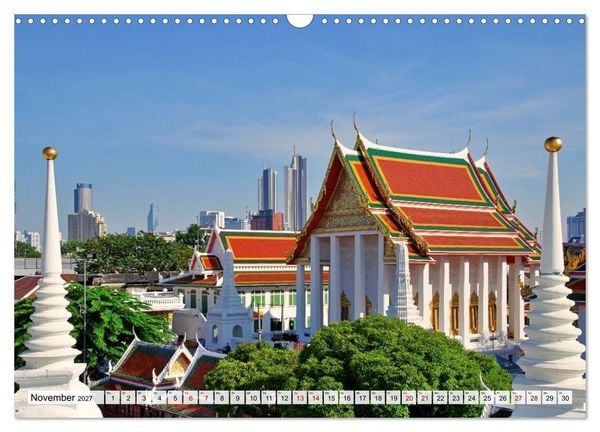 Produktbild: Bangkok und Kuala Lumpur - Megast&auml;dte Asiens (Wandkalender 2027 DIN A3 quer), CALVENDO Monatskalender