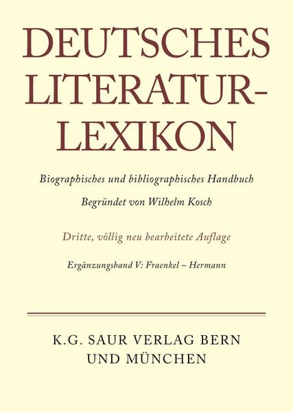 Produktbild: Deutsches Literatur-Lexikon / Fraenkel - Hermann