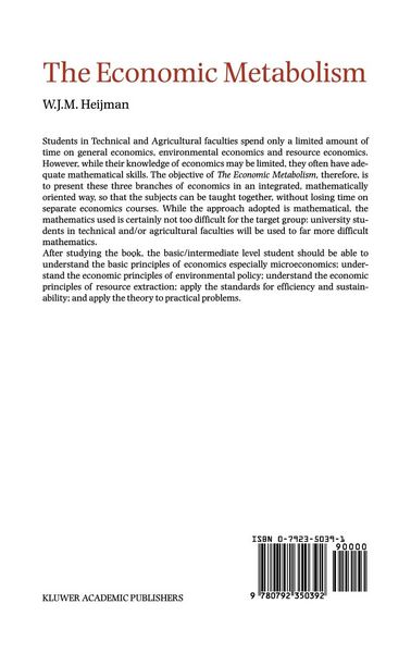 Produktbild: The Economic Metabolism
