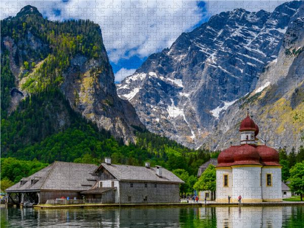Produktbild: CALVENDO Puzzle Halbinsel Hirschau mit St. Bartholom&auml; | 1000 Teile Lege-Gr&ouml;&szlig;e 64x48cm Foto-Puzzle f&uuml;r gl&uuml;ckliche Stunden