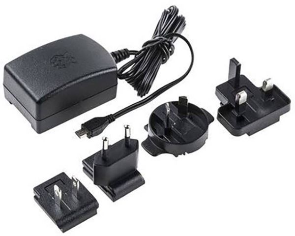 Produktbild: Raspberry Pi&reg; T5989DV Steckernetzteil, Festspannung Passend f&uuml;r (Entwicklungskits): Raspberry Pi&reg; Ausgangsstrom (max.) 2500 mA 1 x USB 2.0 Stecker