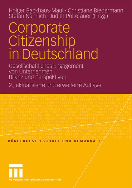 Produktbild: Corporate Citizenship in Deutschland