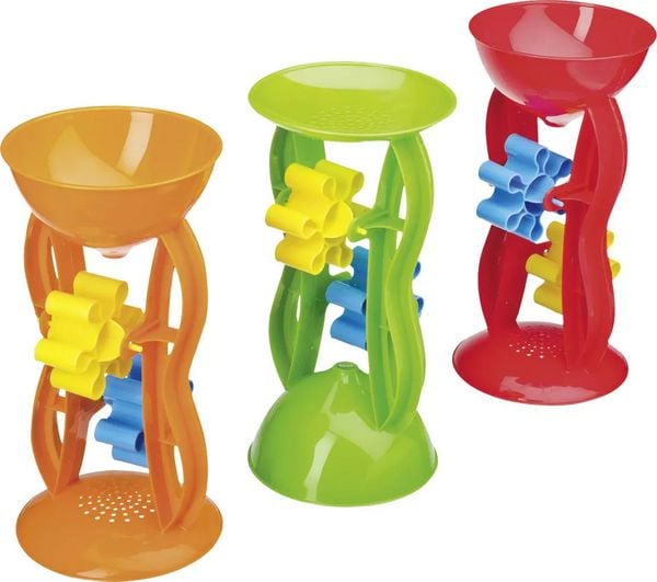 Produktbild: Sand- und Wasserm&uuml;hle, 27cm, 2 M&uuml;hlr&auml;der