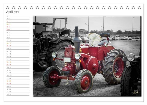 Produktbild: Oldtimer - Trecker Nostalgie (Tischkalender 2026 DIN A5 quer), CALVENDO Monatskalender