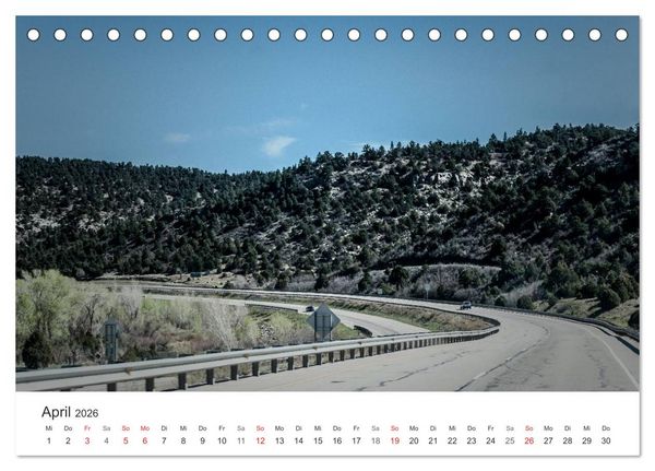 Produktbild: USA Roads (Tischkalender 2026 DIN A5 quer), CALVENDO Monatskalender