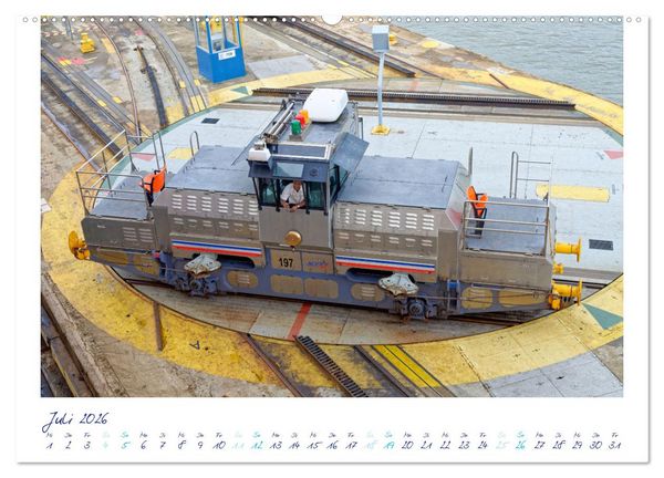 Produktbild: PANAMA-KANAL: Drahtseilakt-Bilder (Wandkalender 2026 DIN A2 quer), CALVENDO Monatskalender