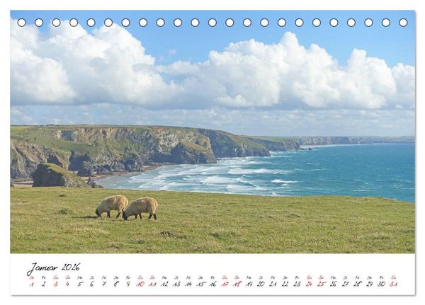 Produktbild: Cornwall. Der malerische S&uuml;dwesten Englands (Tischkalender 2026 DIN A5 quer), CALVENDO Monatskalender