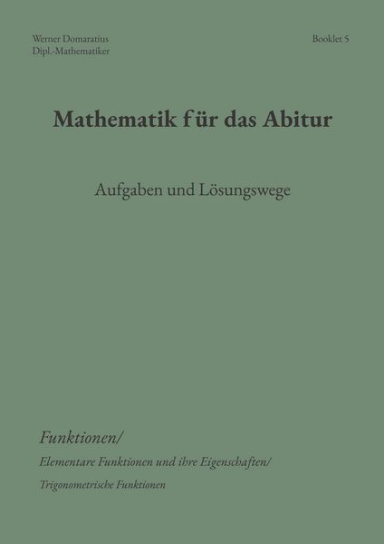 Produktbild: Mathematik f&uuml;r das Abitur