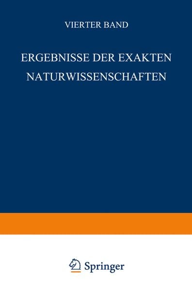 Produktbild: Ergebnisse der Exakten Naturwissenschaften