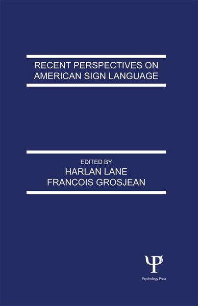 Produktbild: Recent Perspectives on American Sign Language
