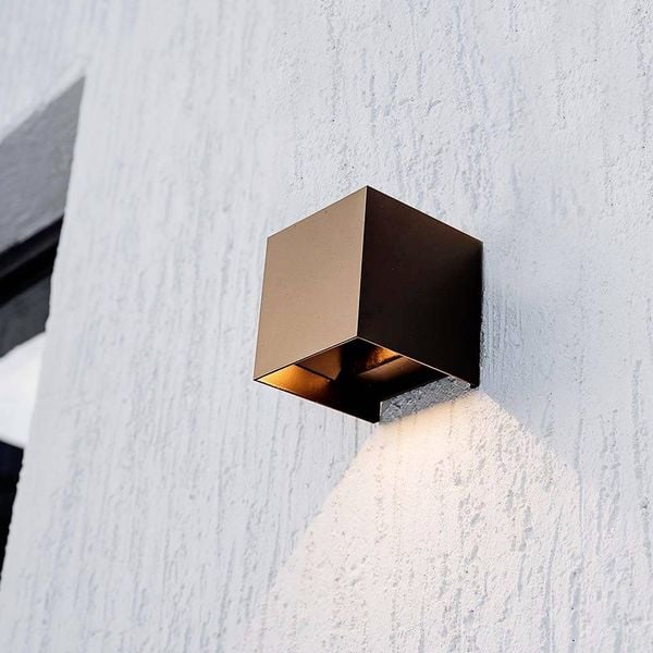 V-TAC VT-11109-C 11889 Solar-Wandstrahler mit Bewegungsmelder Neutralweiß Braun