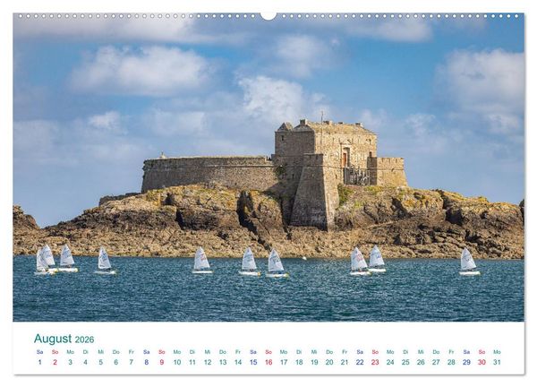 Produktbild: Smaragdk&uuml;ste C&ocirc;te d'&Eacute;meraude. Der malerische Norden der Bretagne (hochwertiger Premium Wandkalender 2026 DIN A2 quer), Kunstdruck in Hochglanz