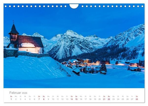 Produktbild: TRAUMZIELE DER SCHWEIZ Impressionen (Wandkalender 2026 DIN A4 quer), CALVENDO Monatskalender