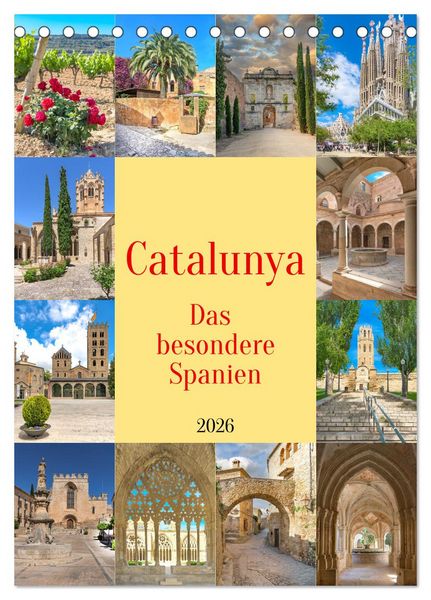 Catalunya, das besondere Spanien (Tischkalender 2026 DIN A5 hoch), CALVENDO Monatskalender