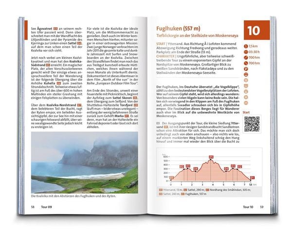 Produktbild: KOMPASS Wanderf&uuml;hrer Lofoten, Vester&aring;len und Senja, 70 Touren mit Extra-Tourenkarte