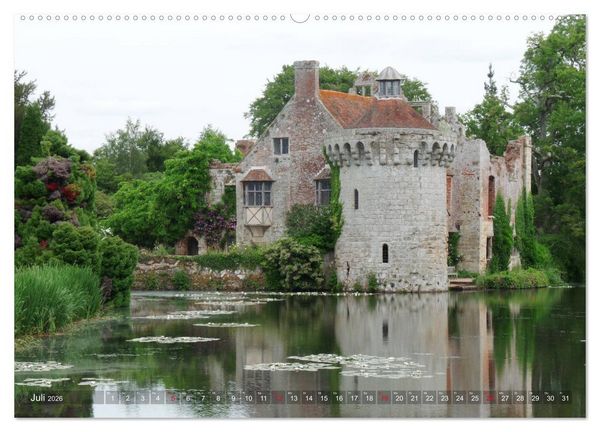 Produktbild: Schl&ouml;sser und G&auml;rten in England (Wandkalender 2026 DIN A2 quer), CALVENDO Monatskalender