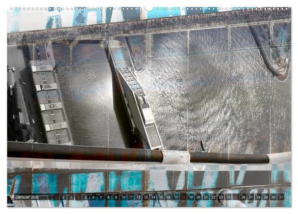 Produktbild: Photo-Art / Hamburg Hafen (hochwertiger Premium Wandkalender 2026 DIN A2 quer), Kunstdruck in Hochglanz