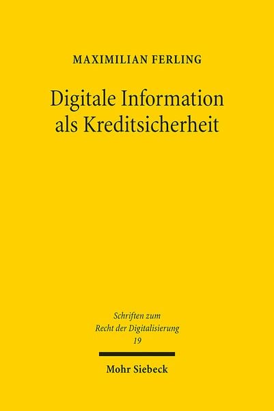 Produktbild: Ferling, M: Digitale Information als Kreditsicherheit