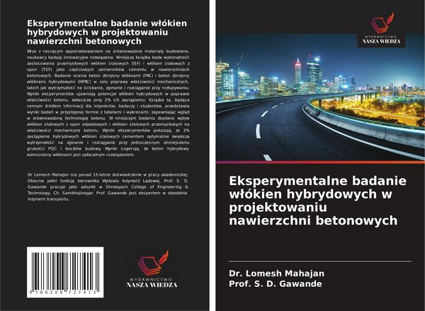 Produktbild: Eksperymentalne badanie w&iquest;&oacute;kien hybrydowych w projektowaniu nawierzchni betonowych