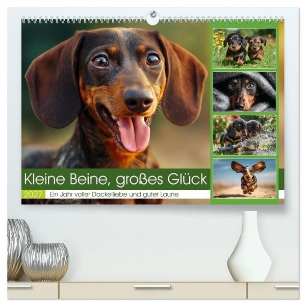 Produktbild: Kleine Beine, gro&szlig;es Gl&uuml;ck (hochwertiger Premium Wandkalender 2027 DIN A2 quer), Kunstdruck in Hochglanz