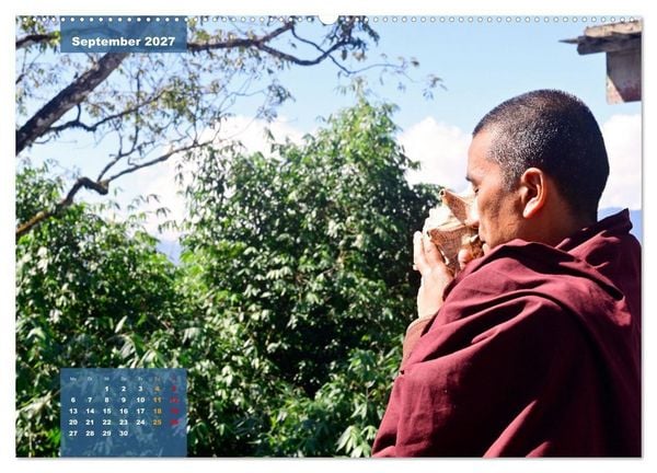Produktbild: Sikkim &ndash; Buddhistisches Kleinod im Himalaya (hochwertiger Premium Wandkalender 2027 DIN A2 quer), Kunstdruck in Hochglanz