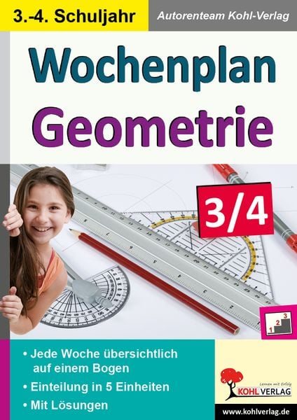 Produktbild: Wochenplan Geometrie / Klasse 3-4