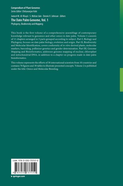 Produktbild: The Date Palm Genome, Vol. 1