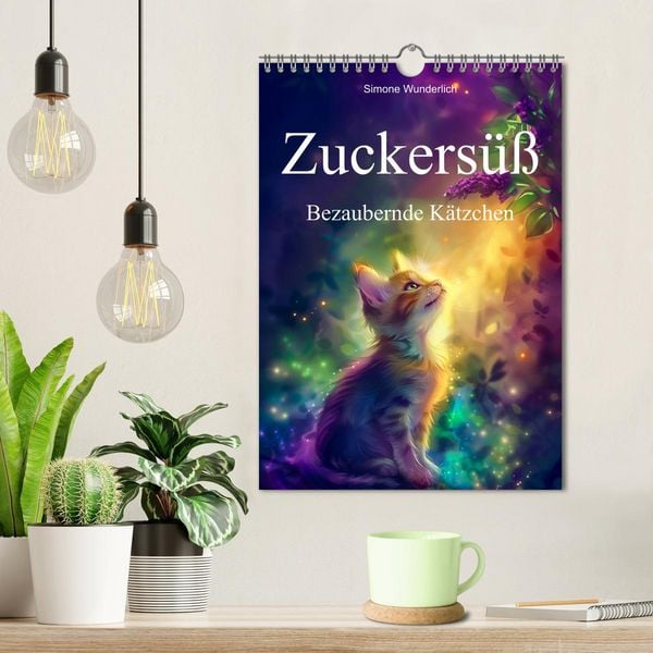 Produktbild: Zuckers&uuml;&szlig; - Bezaubernde K&auml;tzchen (Wandkalender 2026 DIN A4 hoch), CALVENDO Monatskalender
