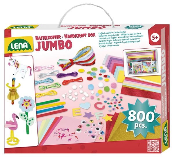 Produktbild: LENA 42664 - Bastelkoffer Jumbo pink