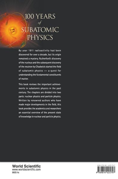 Produktbild: 100 YEARS OF SUBATOMIC PHYSICS