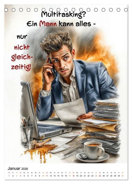Produktbild: Liebling, mal ehrlich ..... (Tischkalender 2026 DIN A5 hoch), CALVENDO Monatskalender
