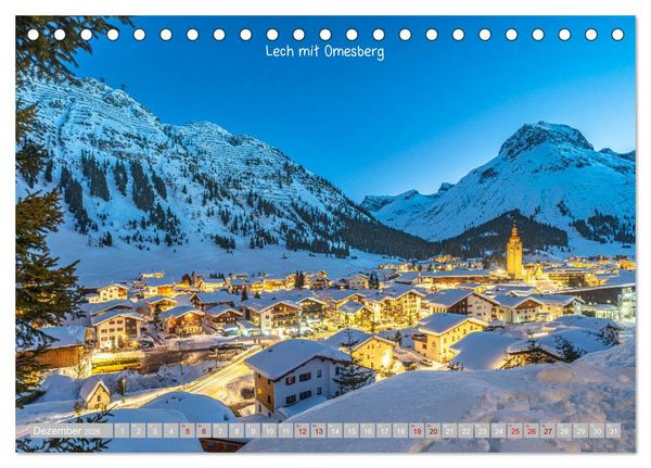 Produktbild: Winterdreams - Lech, Leutasch, Gurgl, Ischgl, S&ouml;lden (Tischkalender 2026 DIN A5 quer), CALVENDO Monatskalender