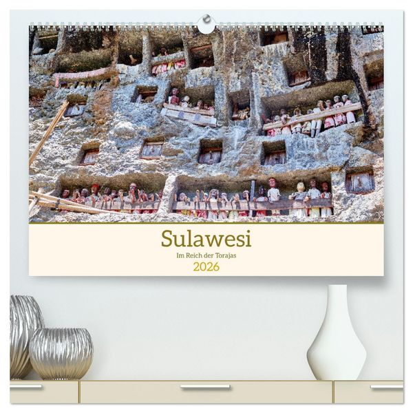 Produktbild: Sulawesi Im Reich der Torajas (hochwertiger Premium Wandkalender 2026 DIN A2 quer), Kunstdruck in Hochglanz