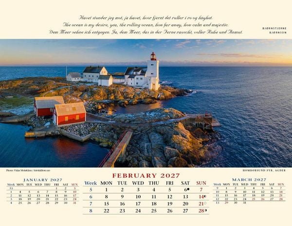 Produktbild: Panorama Norwegen 2027 Tischkalender