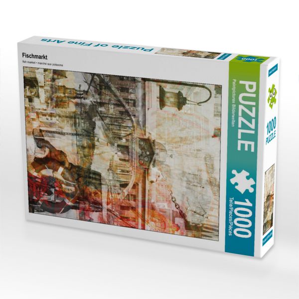 Produktbild: CALVENDO Puzzle Fischmarkt | 1000 Teile Lege-Gr&ouml;&szlig;e 64x48cm Foto-Puzzle f&uuml;r gl&uuml;ckliche Stunden