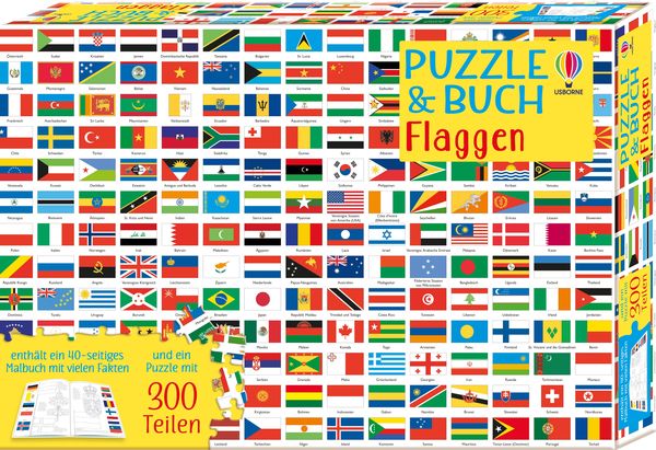 Puzzle & Buch: Flaggen