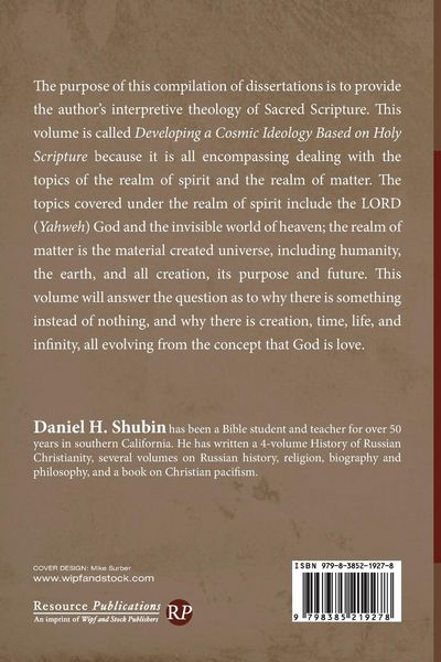 Produktbild: Developing a Cosmic Ideology Based on Holy Scripture