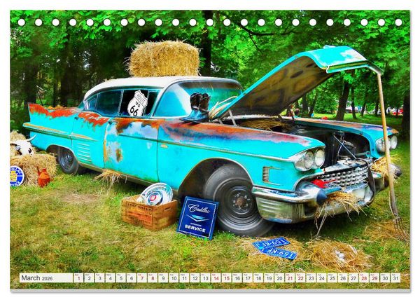 Produktbild: American Classic Cars - Photo collection (Desk Calendar 2026 DIN A5 landscape), CALVENDO 12 Month DeskCalendar