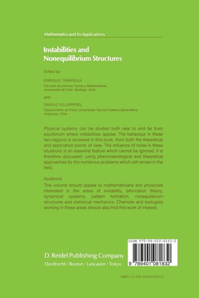 Produktbild: Instabilities and Nonequilibrium Structures