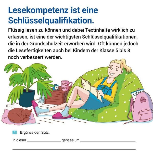 Produktbild: Das &Uuml;bungsheft Lesen 8