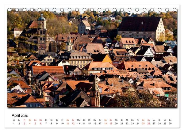 Produktbild: Aus der Ferne: Schw&auml;bisch Hall 2026 (Tischkalender 2026 DIN A5 quer), CALVENDO Monatskalender