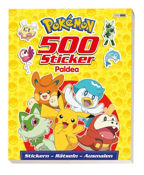 Produktbild: Pok&eacute;mon: 500 Sticker Paldea - Stickern - R&auml;tseln - Ausmalen