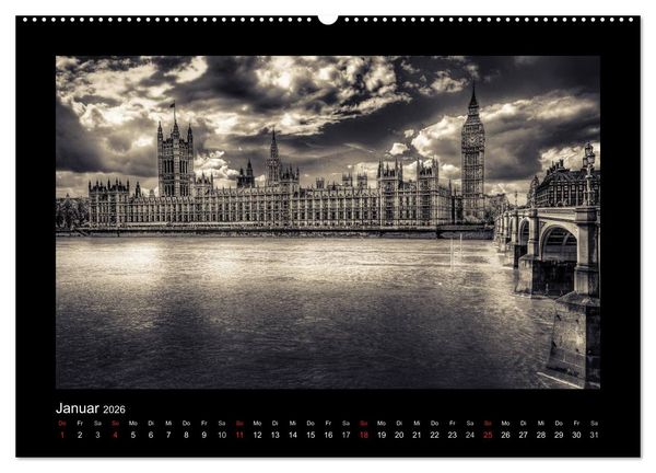 Produktbild: London-Bilder (Wandkalender 2026 DIN A2 quer), CALVENDO Monatskalender