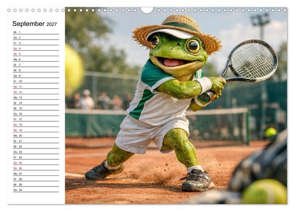 Produktbild: Sportfrosch (Wandkalender 2027 DIN A3 quer), CALVENDO Monatskalender