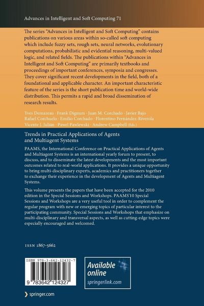 Produktbild: Trends in Practical Applications of Agents and Multiagent Systems