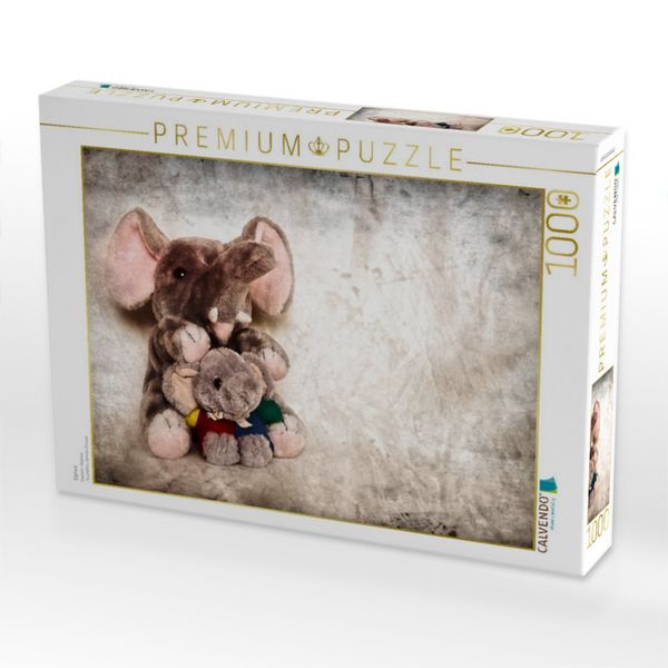Produktbild: CALVENDO Puzzle Elefant | 1000 Teile Lege-Gr&ouml;&szlig;e 64x48cm Foto-Puzzle f&uuml;r gl&uuml;ckliche Stunden