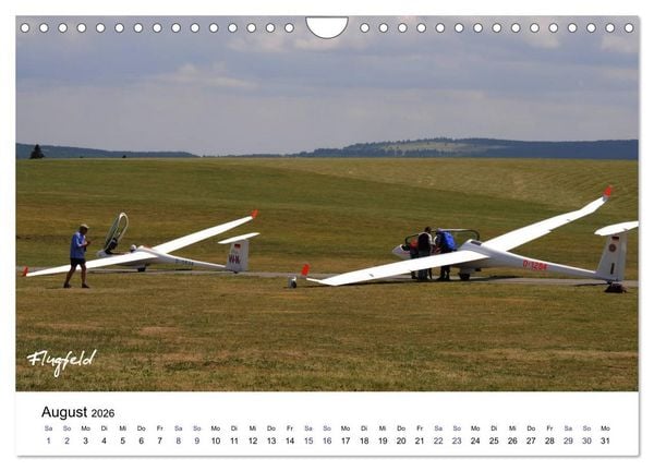 Produktbild: Fliegerschule Wasserkuppe (Wandkalender 2026 DIN A4 quer), CALVENDO Monatskalender